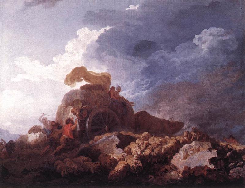 Jean Honore Fragonard The Storm France oil painting art